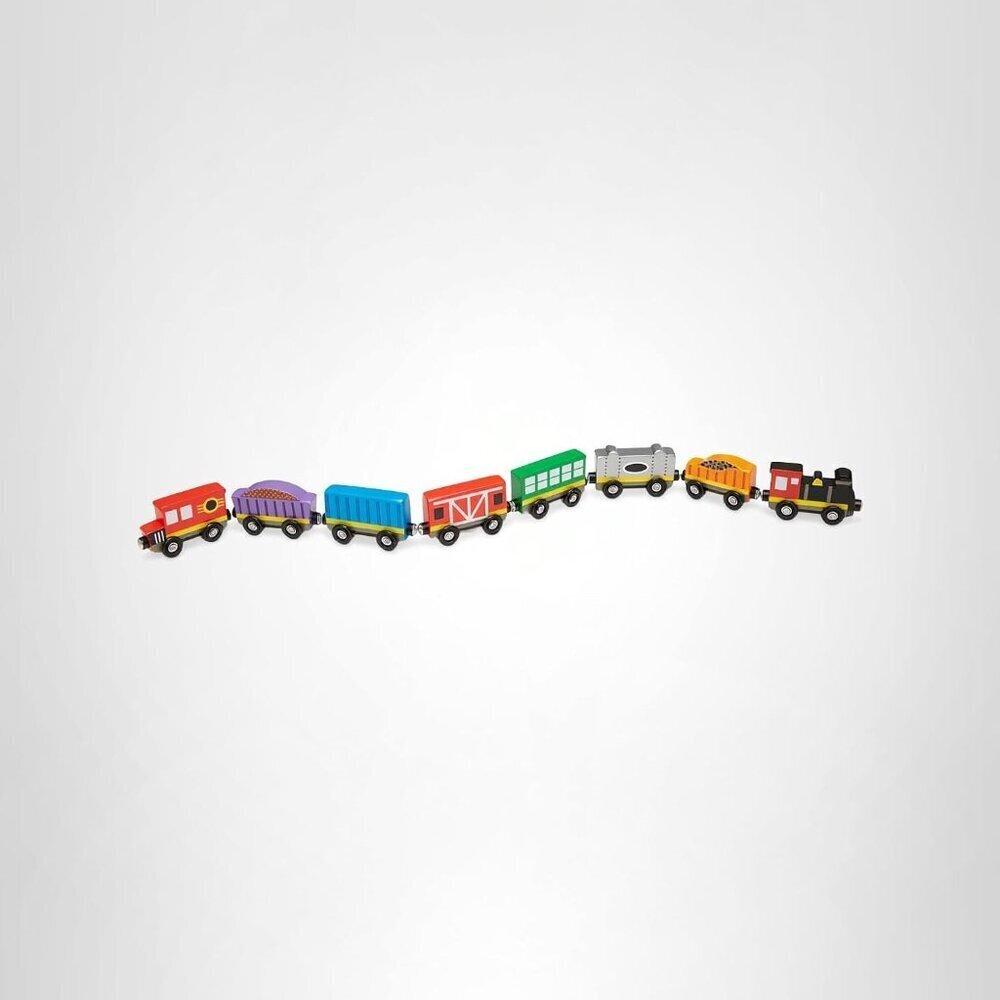 Magnetic Wooden Train Set 8 Piece Educational Toy